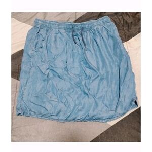 Chic Light Blue Pencil Skirt